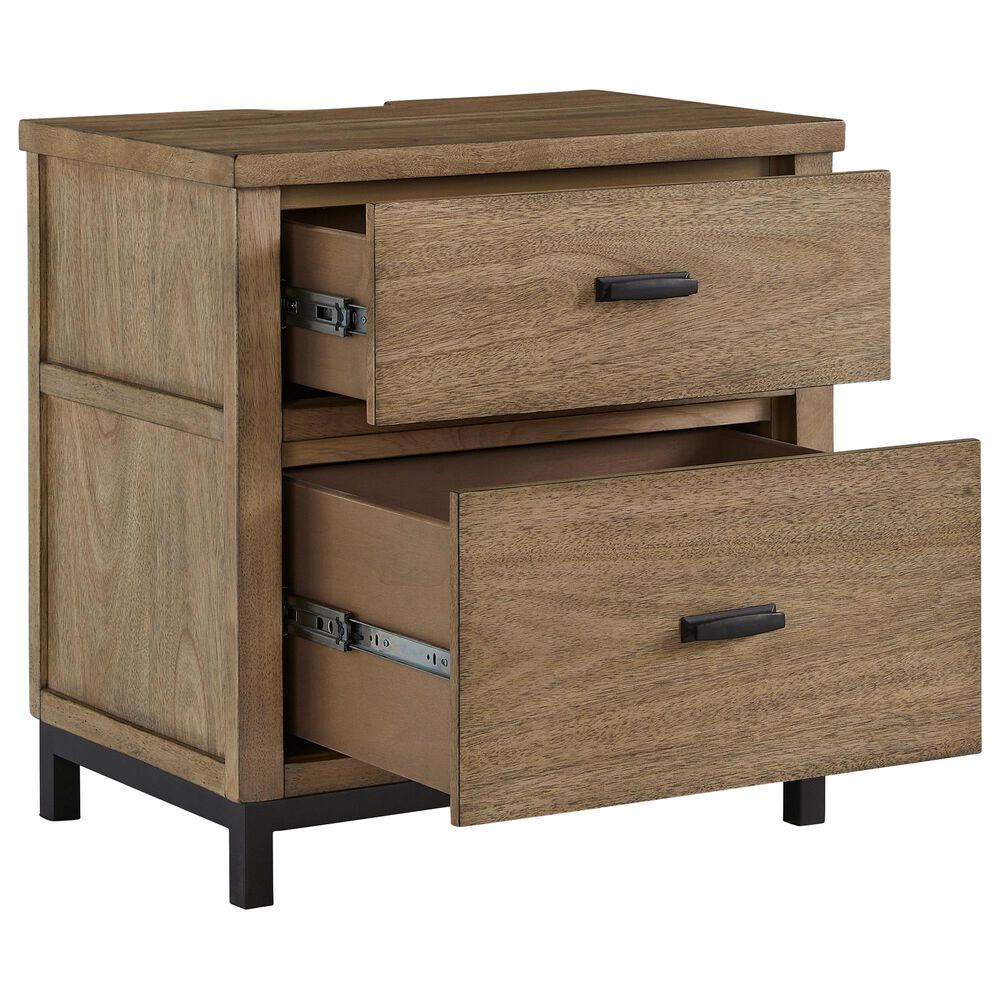 Ashley Tomtyn 2-Drawer Nightstand in Light Brown, , large