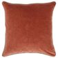 Classic Home Heirloom 22" Square Throw Pillow in Terra Cotta, , large