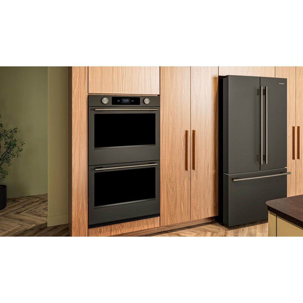 KitchenAid 2-Piece Kitchen Package with Black Ore 30" Smart Double Wall Oven and Stainless Steel 36" Gas Cooktop, , large