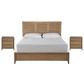 Universal Furniture Weekender Queen Panel Bed with Two Nightstands in Sand Dune, , large