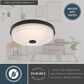Vaxcel Preston 1-Light Flush Mount in Matte Black, , large