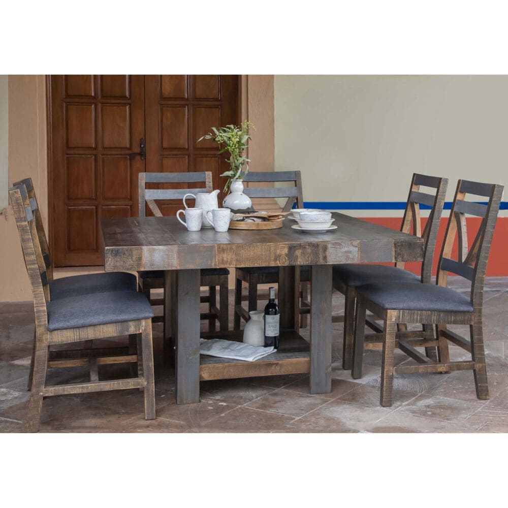 Fallridge Loft 7-Piece Dining Set in Gray and Brown, , large