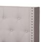 Baxton Studio Brady King Upholstered Bed in Beige, , large