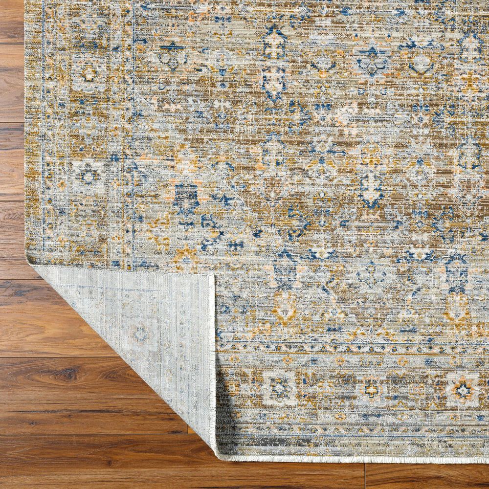 Surya Ren Taupe, Charcoal, Gray, Dark Brown and Medium Brown 2&#39;7&quot; x 7&#39;3&quot; Runner, , large