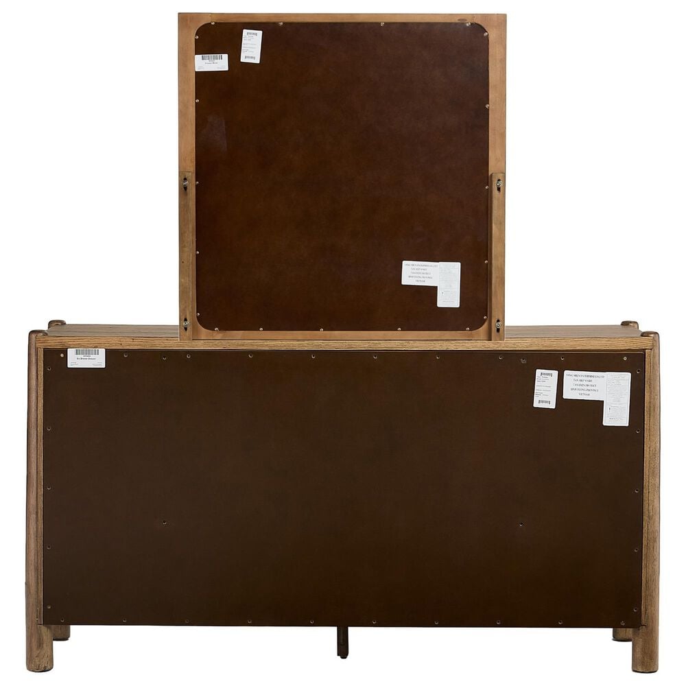 Riverside Furniture Henderson 5 Piece King Platform Panel Bedroom Set in Toasted Pecan, , large