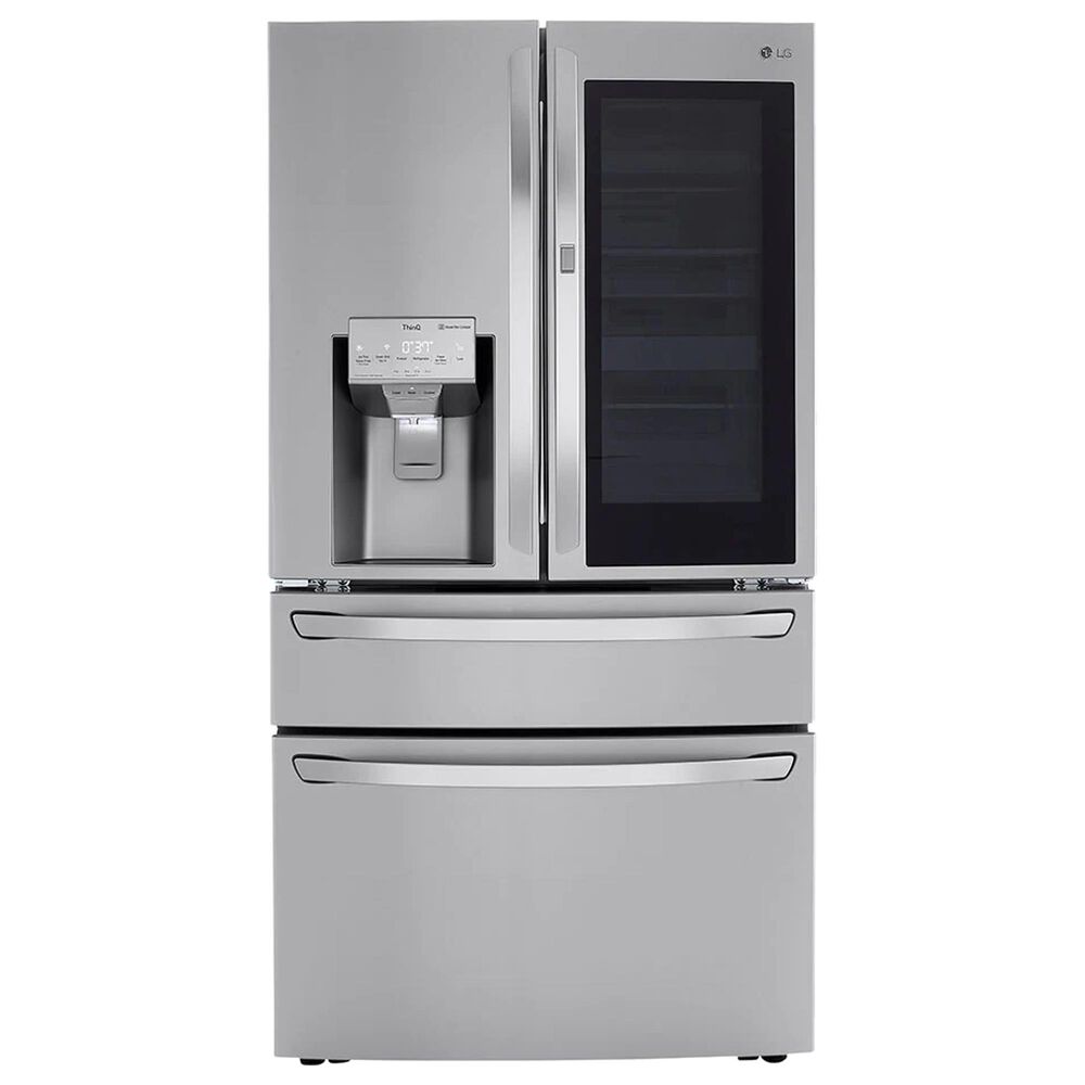 LG 2-Piece Kitchen Package with 29.5 Cu. Ft 4-Door French Door Refrigerator and Single Door Freezer in Stainless Steel, , large