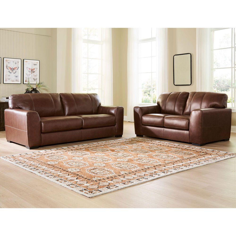 Ashley Brogliano Stationary Sofa and Loveseat Set in Canyon, , large