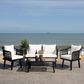 Safavieh Torsla 4-Piece Rope Living Set in Black/Beige, , large