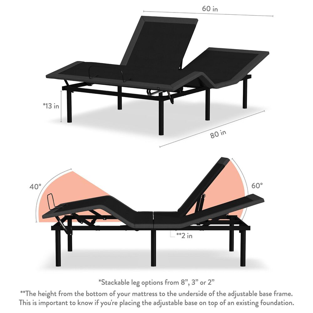 Serta iSeries NXG 4500 Hybrid Plush Flex Head King Mattress with Glideaway Flex Head Adjustable Base, , large