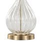 LumiSource Jenny Glass Table Lamp in Clear Crackle and Gold (Set of 2), , large