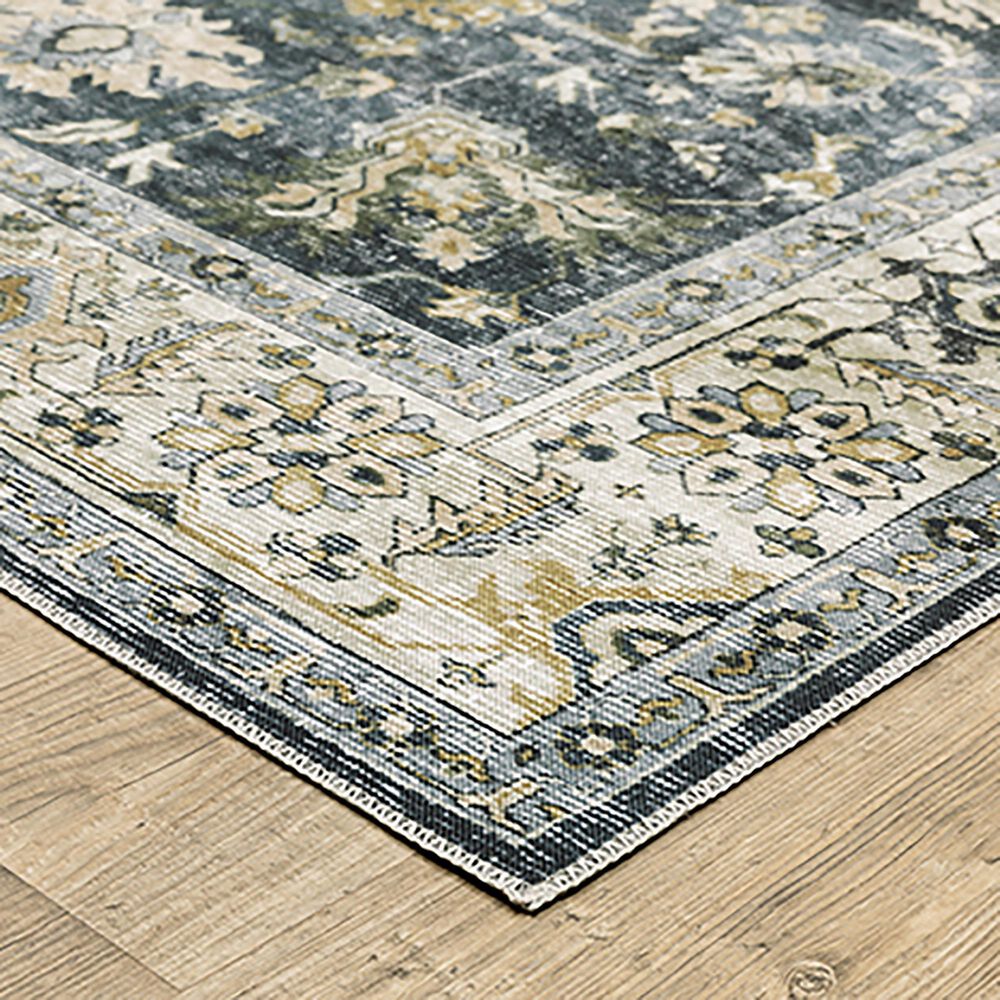 Oriental Weavers Charleston Floral 2&#39; x 3&#39; Blue Area Rug, , large