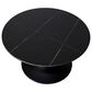 Leisuremod Verve 27" Coffee Table with Sintered Stone Top in Black, , large