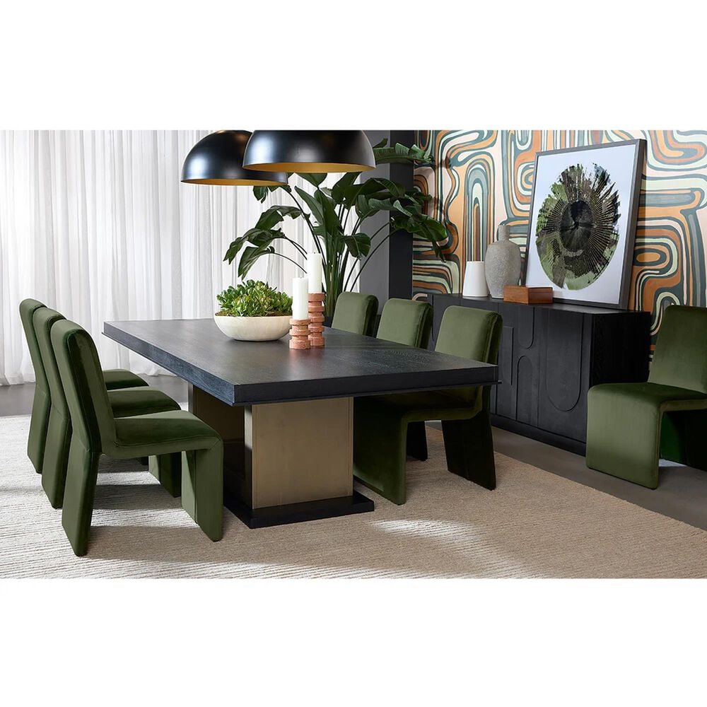 Club Collection By Sunpan Cascata Side Chair in Moss Green, , large