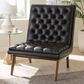 Baxton Studio Annetha Lounge Chair in Black, , large