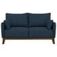 Emerald Home Furnishings Aria Stationary Loveseat in Navy Storm, , large