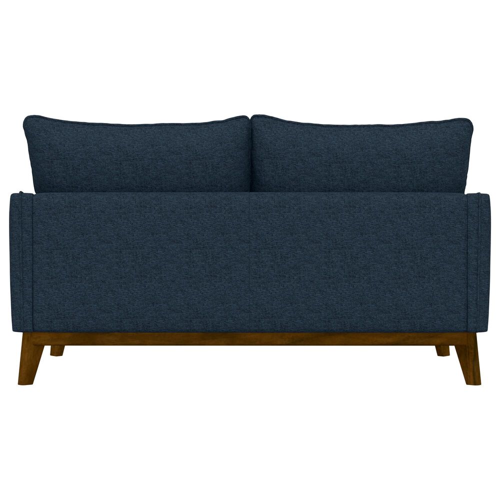 Emerald Home Furnishings Aria Stationary Loveseat in Navy Storm, , large