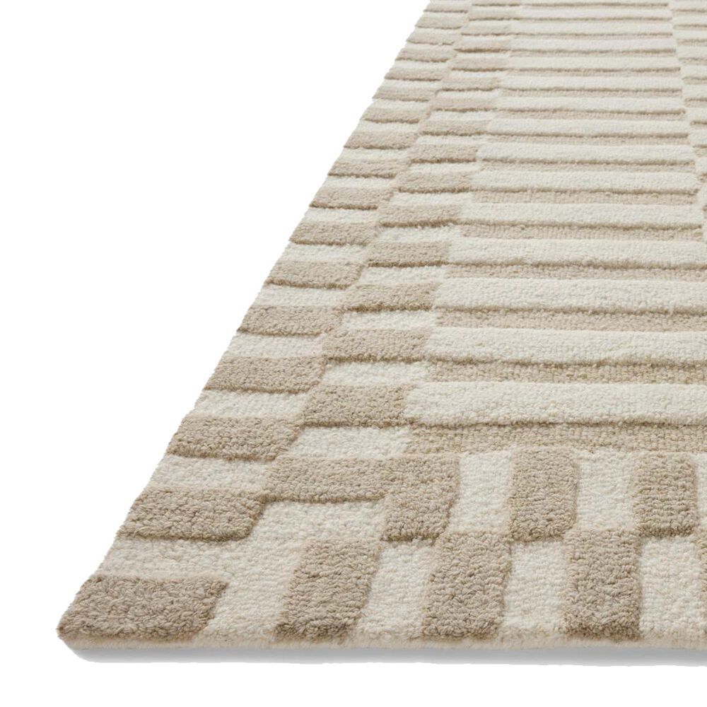 Chris Loves Julia x Loloi Bradley 3&#39;6&quot; x 5&#39;6&quot; Ivory and Beige Area Rug, , large