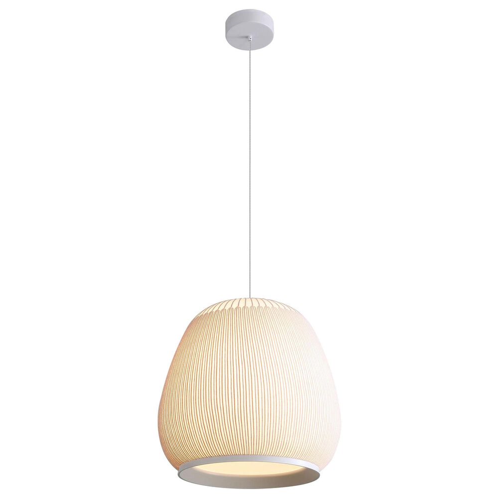Golden Lighting Tela 17" LED Pendant in Sand Yellow, , large