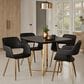 LumiSource Cosmo Square Dinette Table in Black and Gold - Table Only, , large