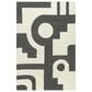 Surya Brook 8" x 10" White and Charcoal Area Rug, , large