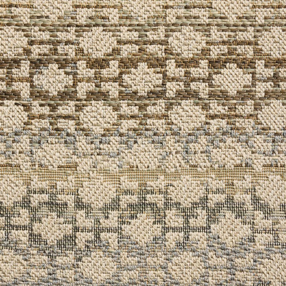 Loloi Saylor Ivory and Multicolor 7'6" x 10' Indoor/Outdoor Area Rug, , large