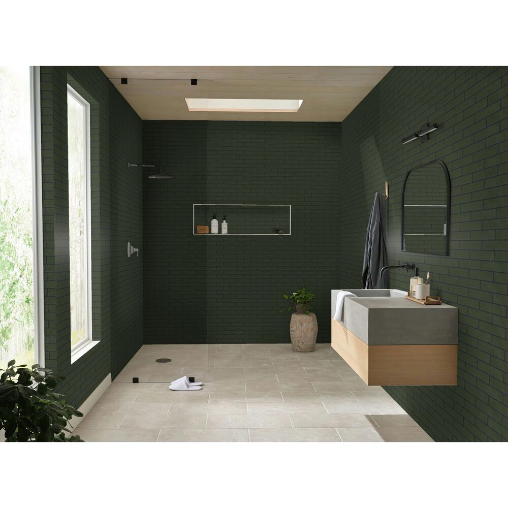 Shaw Embrace Fern 2" x 8" Glass Subway Tile, , large