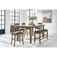 Ashley Ashley Urbinforte 6-Piece Rectangular Counter Dining Set in Light Brown, , large