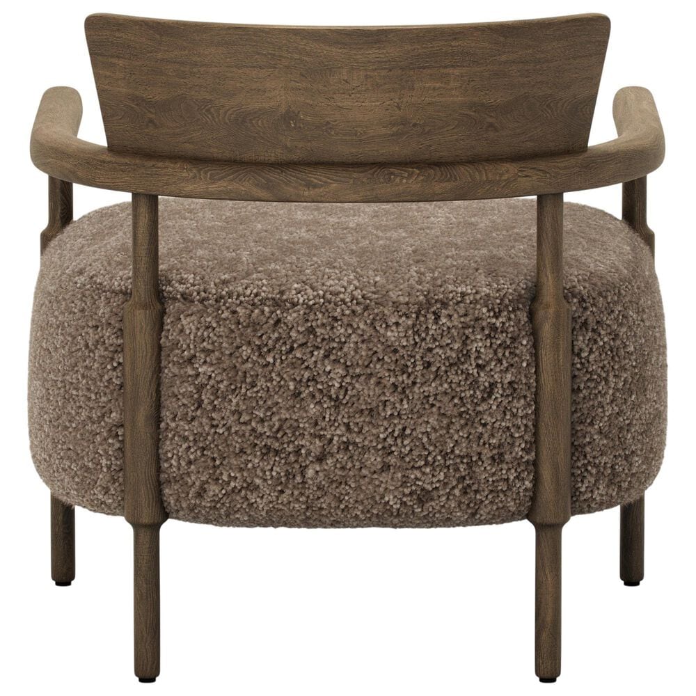 Amber Lewis x Four Hands Bennett Arm Chair in Taupe Shearling, , large
