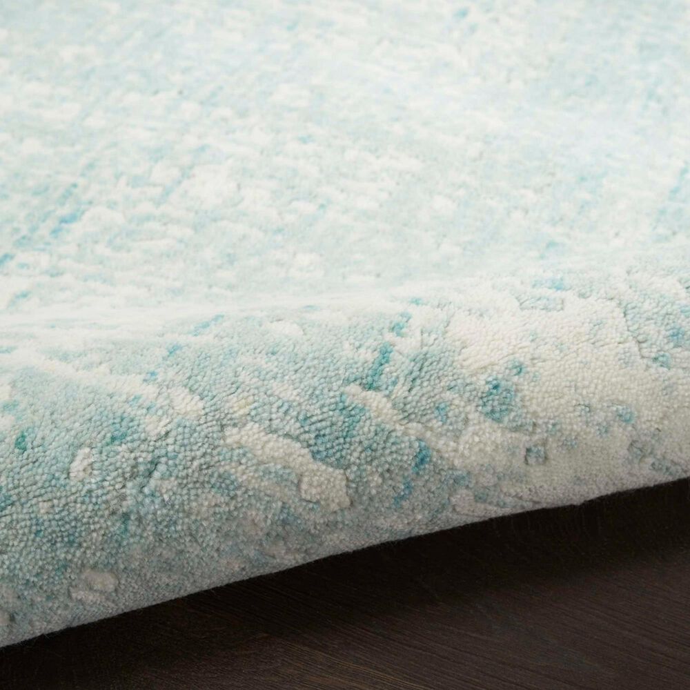 Nourison Harmony 2&#39; x 3&#39; Ivory and Aqua Area Rug, , large