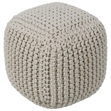 Surya Braga Pouf in Cream, , large