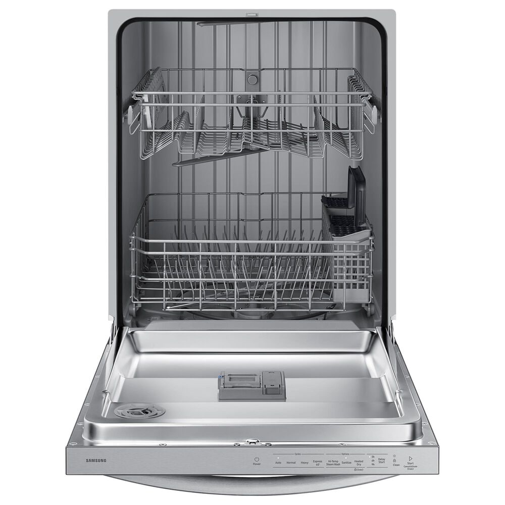 Samsung 4-Piece Kitchen Package with 27.4 Cu. Ft. Side-by-Side Refrigerator and 6.3 Cu. Ft. Smart Freestanding Electric Range in Stainless Steel, , large