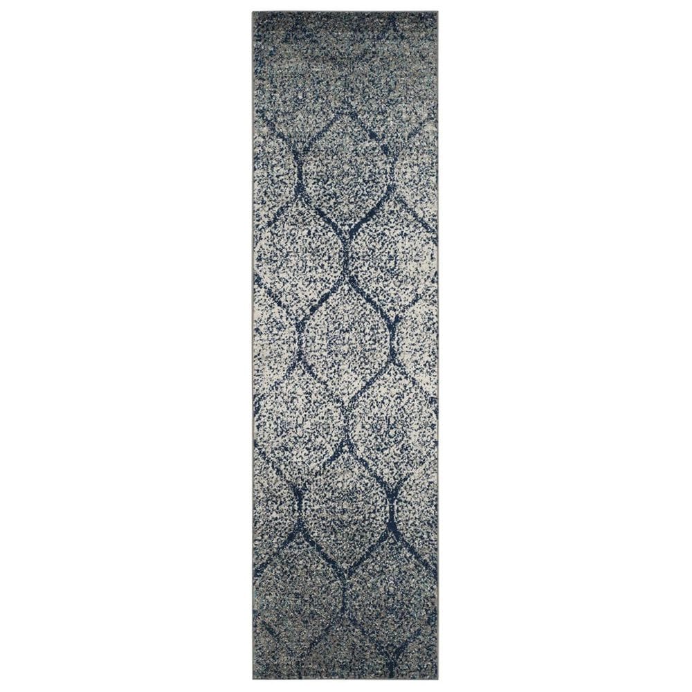 Safavieh Madison MAD604G-26 2&#39;3&quot; x 6&#39; Navy/Silver Runner, , large