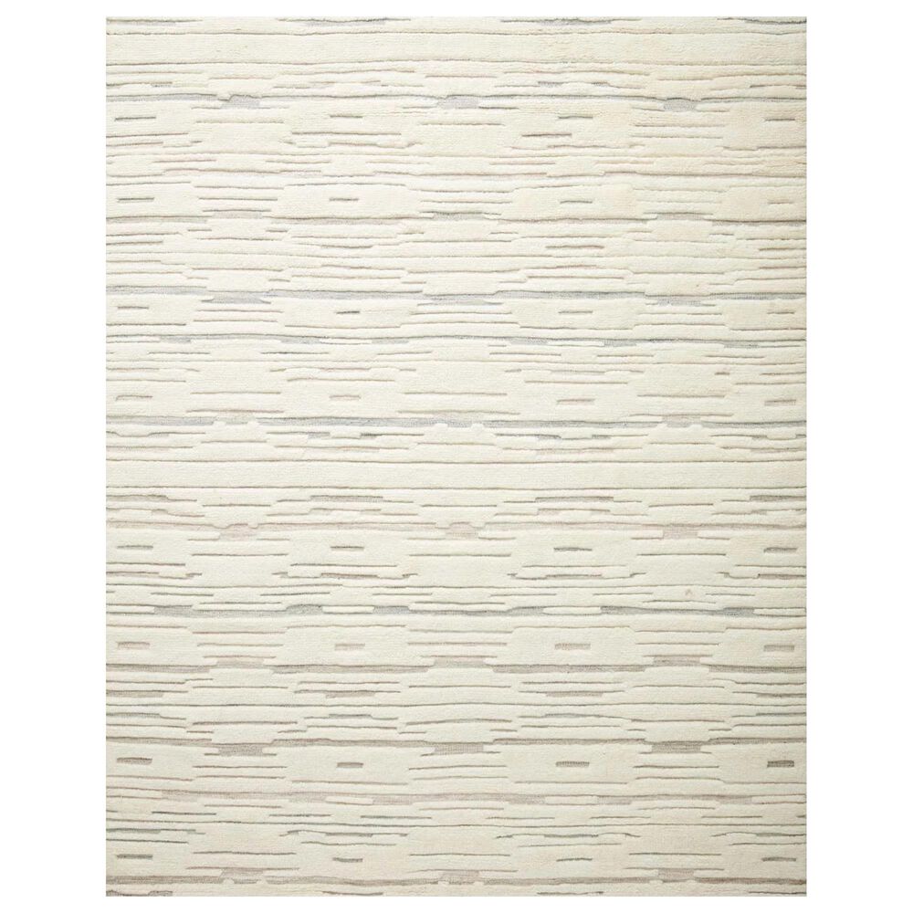 Loloi Bennett 7"9" x 9"9" Ivory and Mist Area Rug, , large