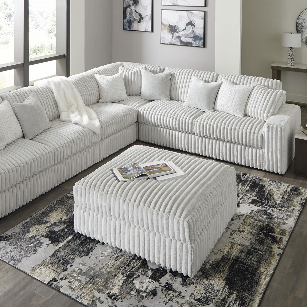 Ashley Stupendous Oversized Accent Ottoman in Alloy, , large