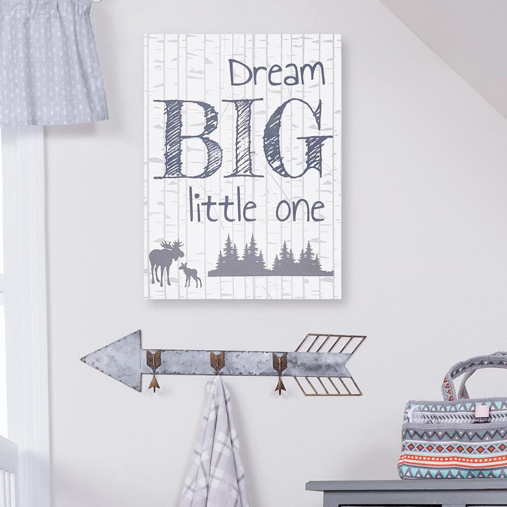 Trend Labs Dream Big Little One 3-Piece Canvas Wall Art in White, , large