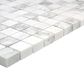 Emser Calacata Illusion 1" x 1" Square on 12" X 12" Honed Natural Stone Mosaic Sheet, , large