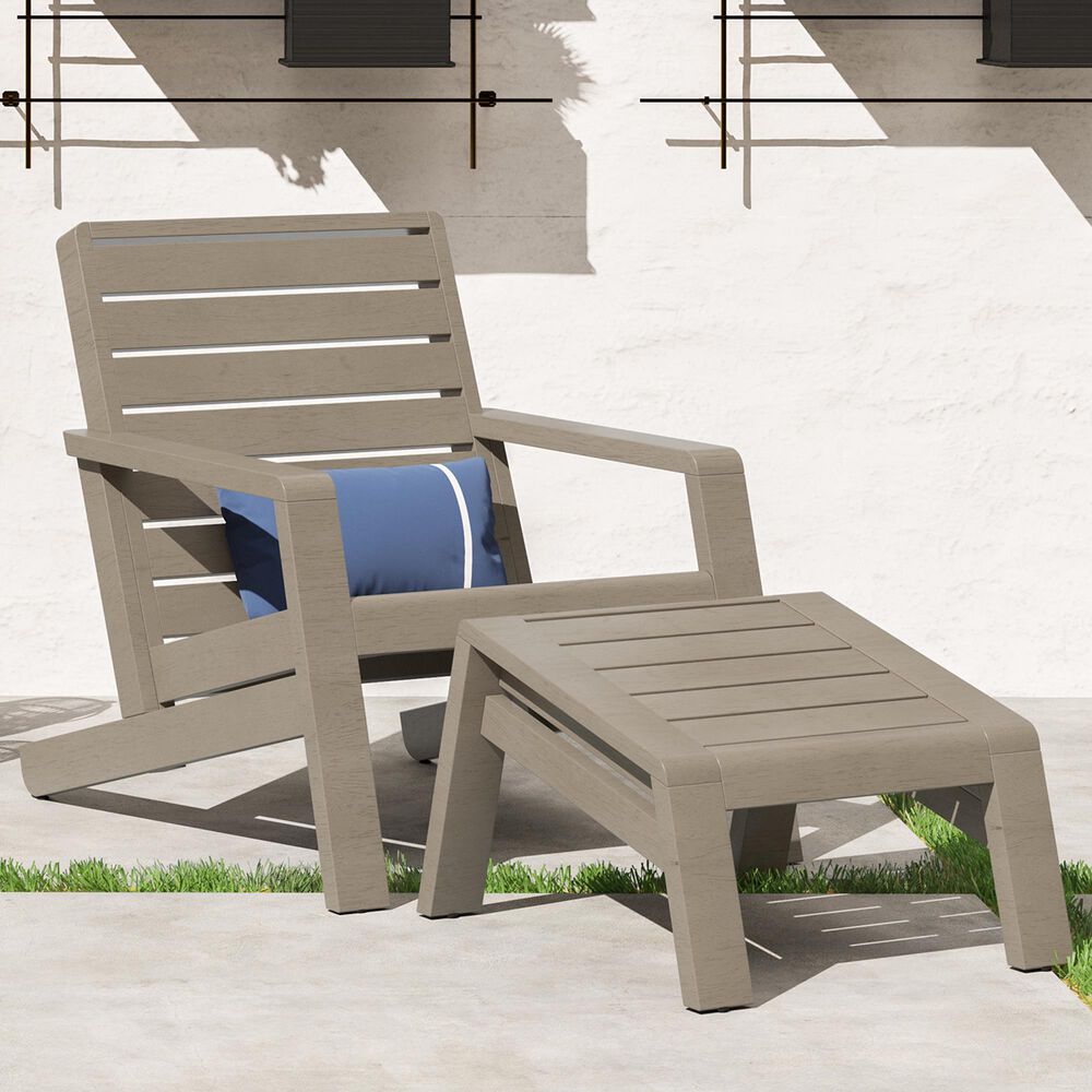 Homestyles Sustain 2-Piece Patio Adirondack Chair Set in Stain Brown, , large