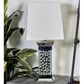Maple and Jade Glam Table Lamp with Square Shade in Silver, , large
