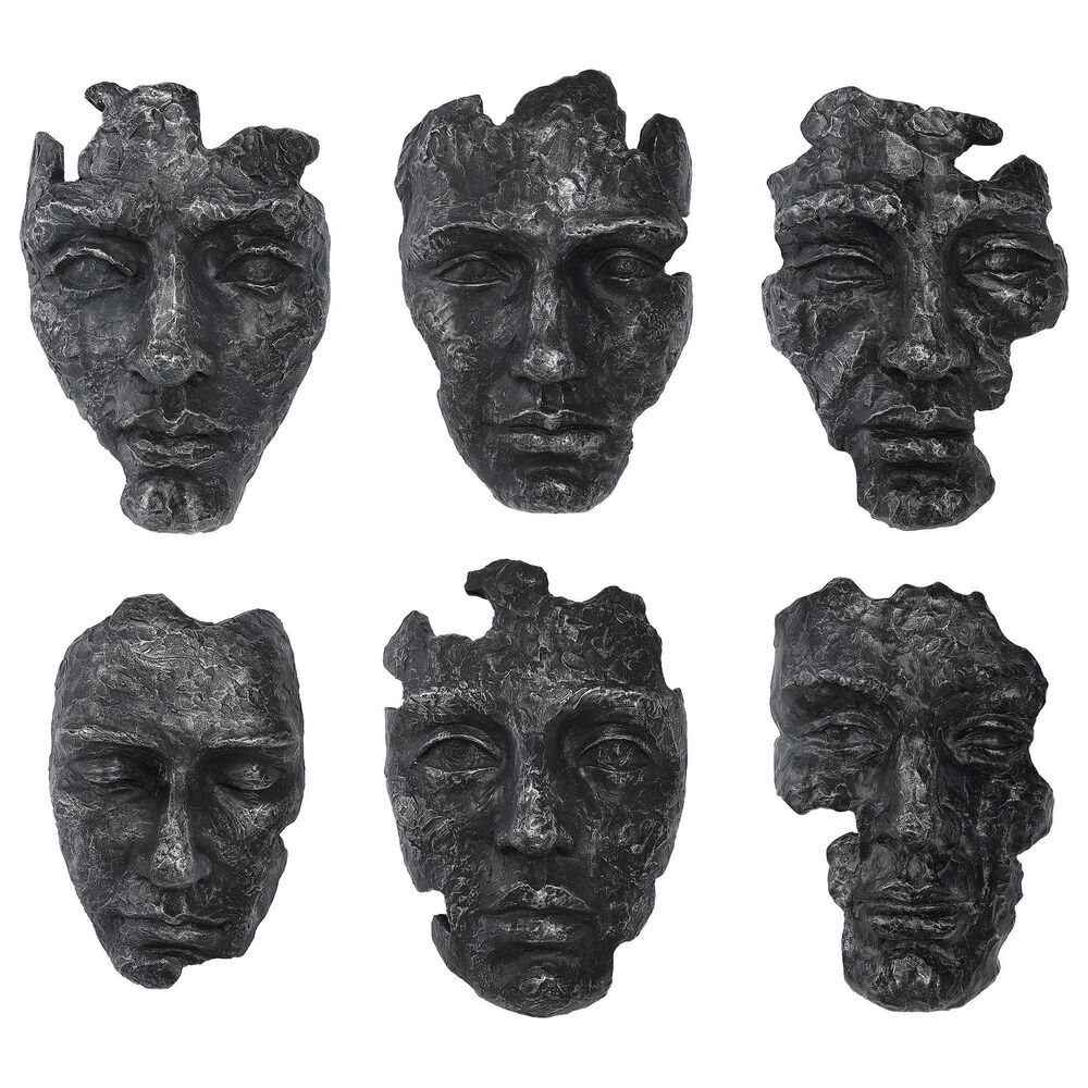 Uttermost Self-Portrait 14" x 10" Wall Decor in Gray (Set of 6), , large