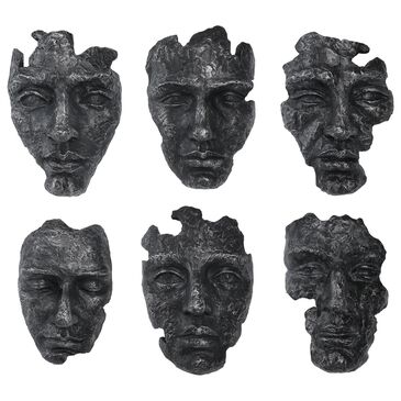 Uttermost Self-Portrait 14" x 10" Wall Decor in Gray (Set of 6), , large