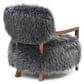 Furniture of America Lumir Long-Haired Accent Chair in Charcoal Gray, , large