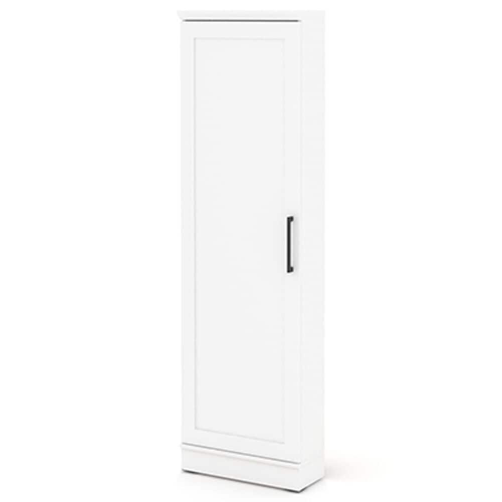 Sauder Homeplus 5-Shelf Corner Storage Cabinet in Soft White, , large
