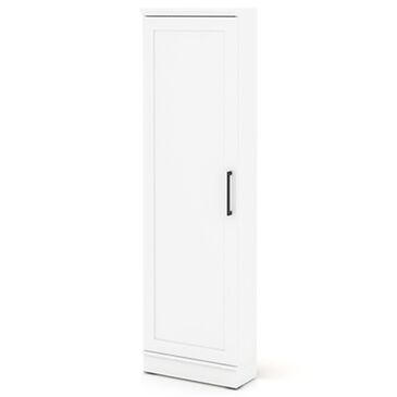 Sauder Homeplus 5-Shelf Corner Storage Cabinet in Soft White, , large