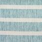 Nourison Positano POS03 Aqua and Ivory 9" x 12" Indoor/Outdoor Area Rug, , large