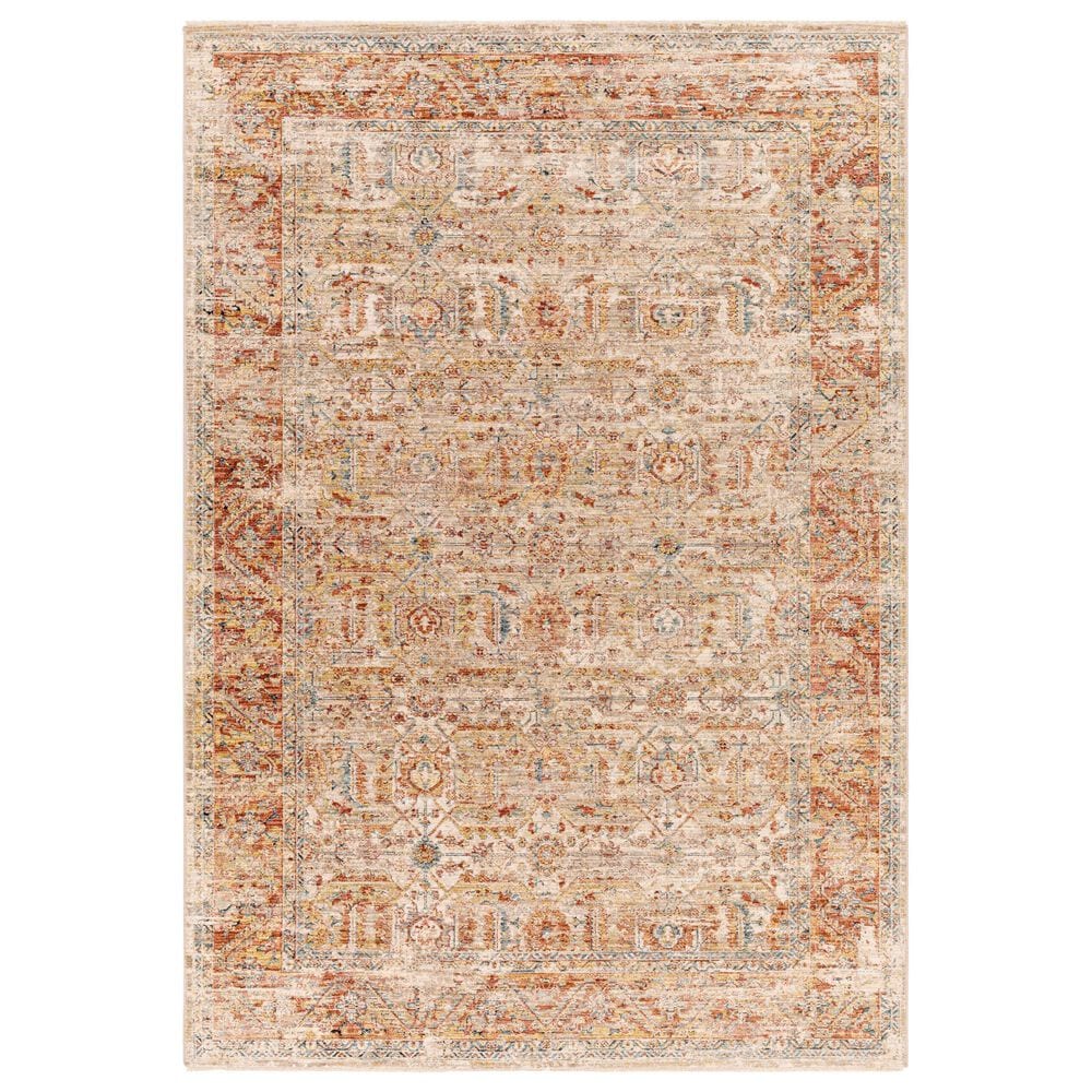Surya Aspendos 12" x 15" Dusty Pink, Rust, Burgandy, Wheat, Taupe, Gray, Charcoal, Denim, Black and Cream Area Rug, , large