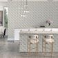 Dal-Tile Sublimity Daphne White Balance 13" x 10" Marble Mosaic Sheet, , large