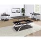 Steve Silver Roma End Table in Shadow Grey and Chrome, , large