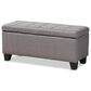 Baxton Studio Fera Storage Ottoman in Gray, , large