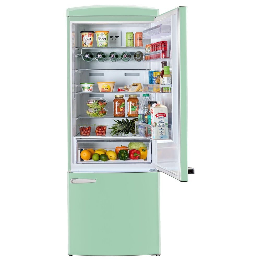 Unique Appliances Classic Retro 17 Cu. Ft Bottom Mount Refrigerator in Summer Mint Green, , large