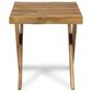 Hearth and Haven Square Patio End Table in Teak, , large